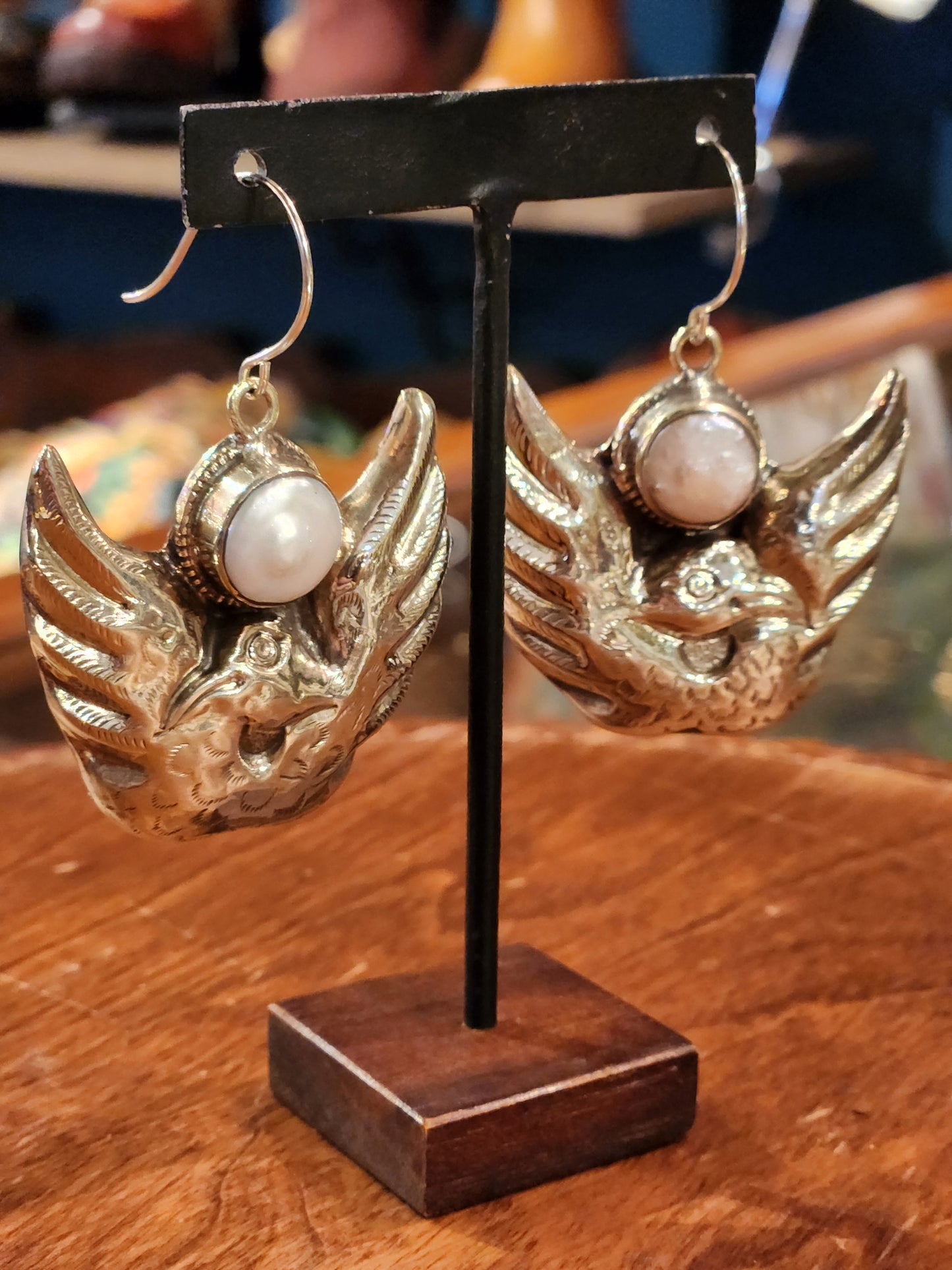 Bird with Pearl Earrings - Multiple Styles