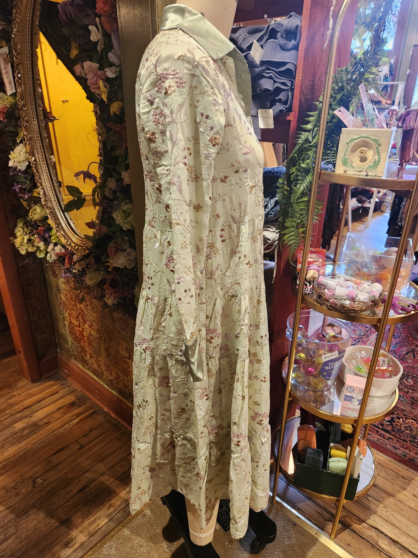 Floral Print Duster Dress