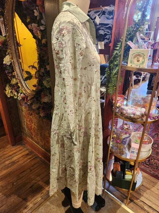 Floral Print Duster Dress