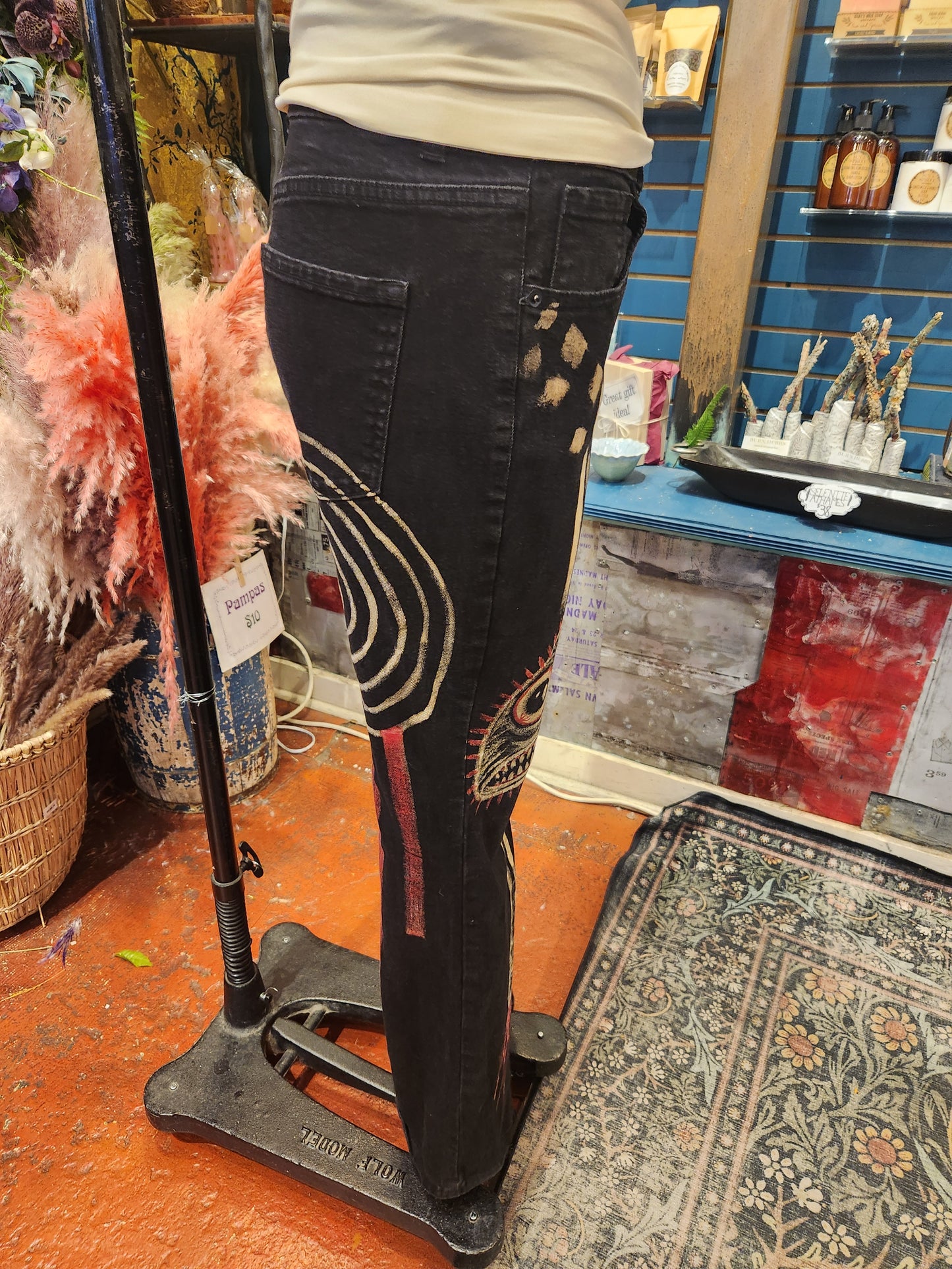 Traumatism Art Roe Bell Bottom Jean