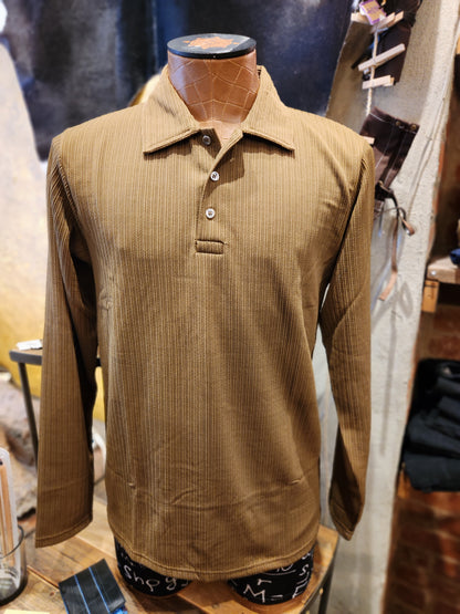 Mens Long Sleeve Polo
