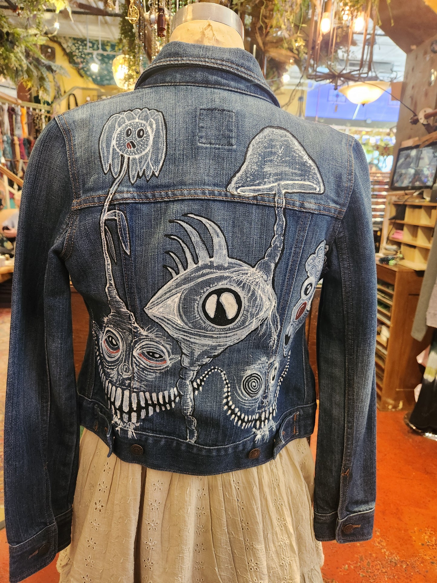 Traumatism Art Eye on You Jean Jacket
