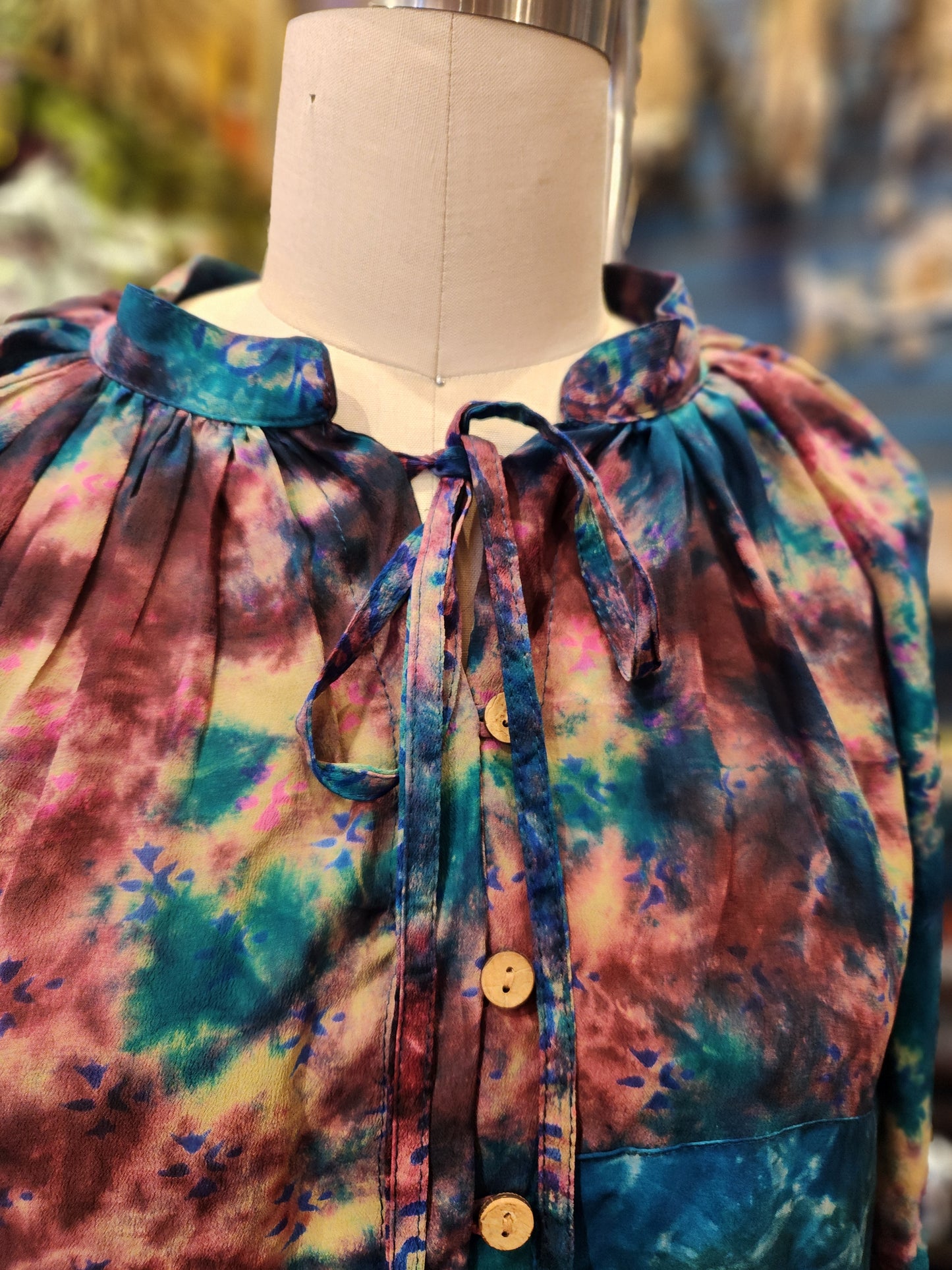 Crepe Sari Summer Woodstock Duster