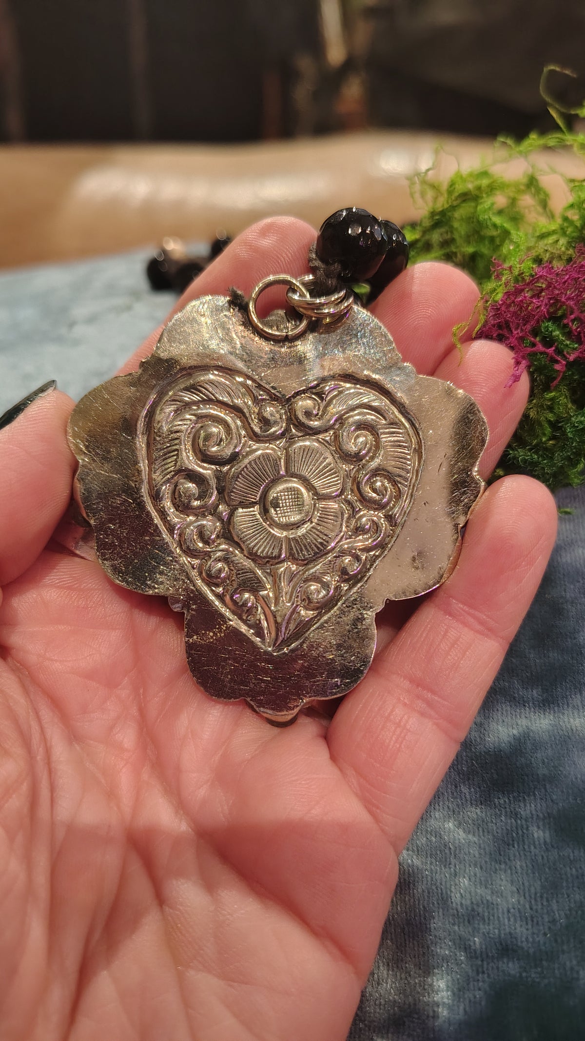 Onyx Heart Necklace