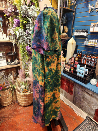 Crepe Sari Summer Woodstock Duster