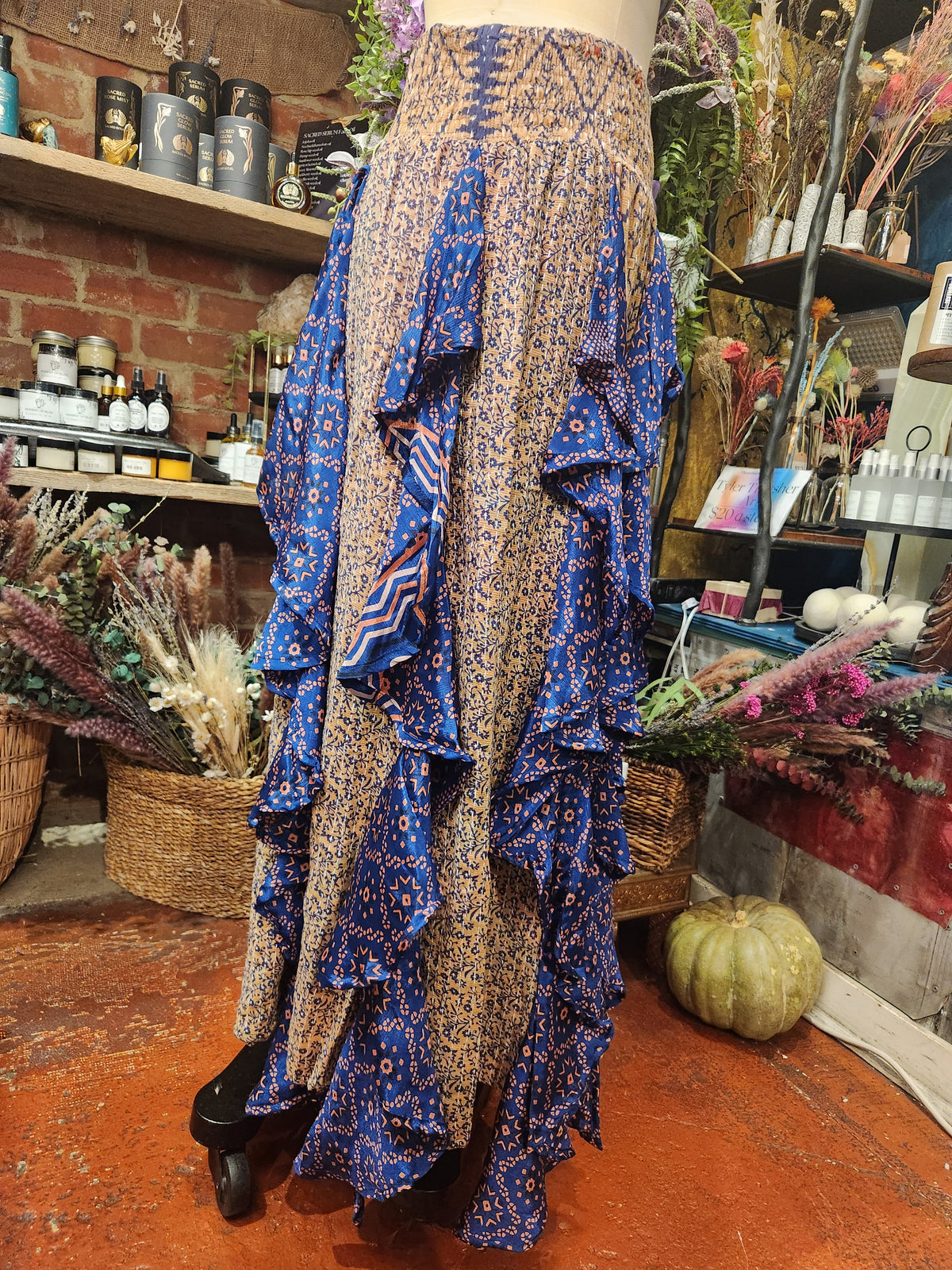 Pareo Kantha Willow Maxi Skirt 0826 049