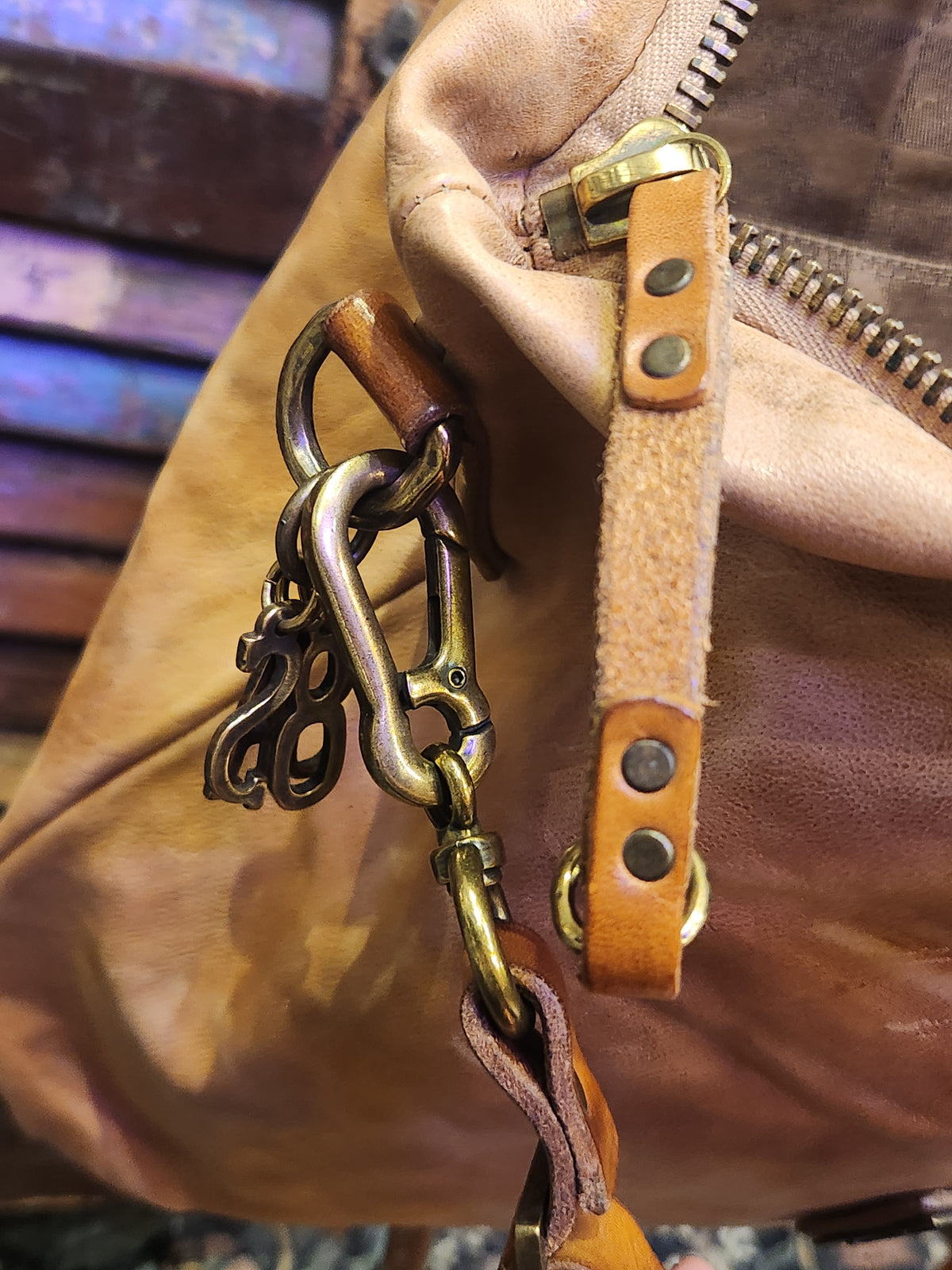 A.S.98 Leather Satchel Bag