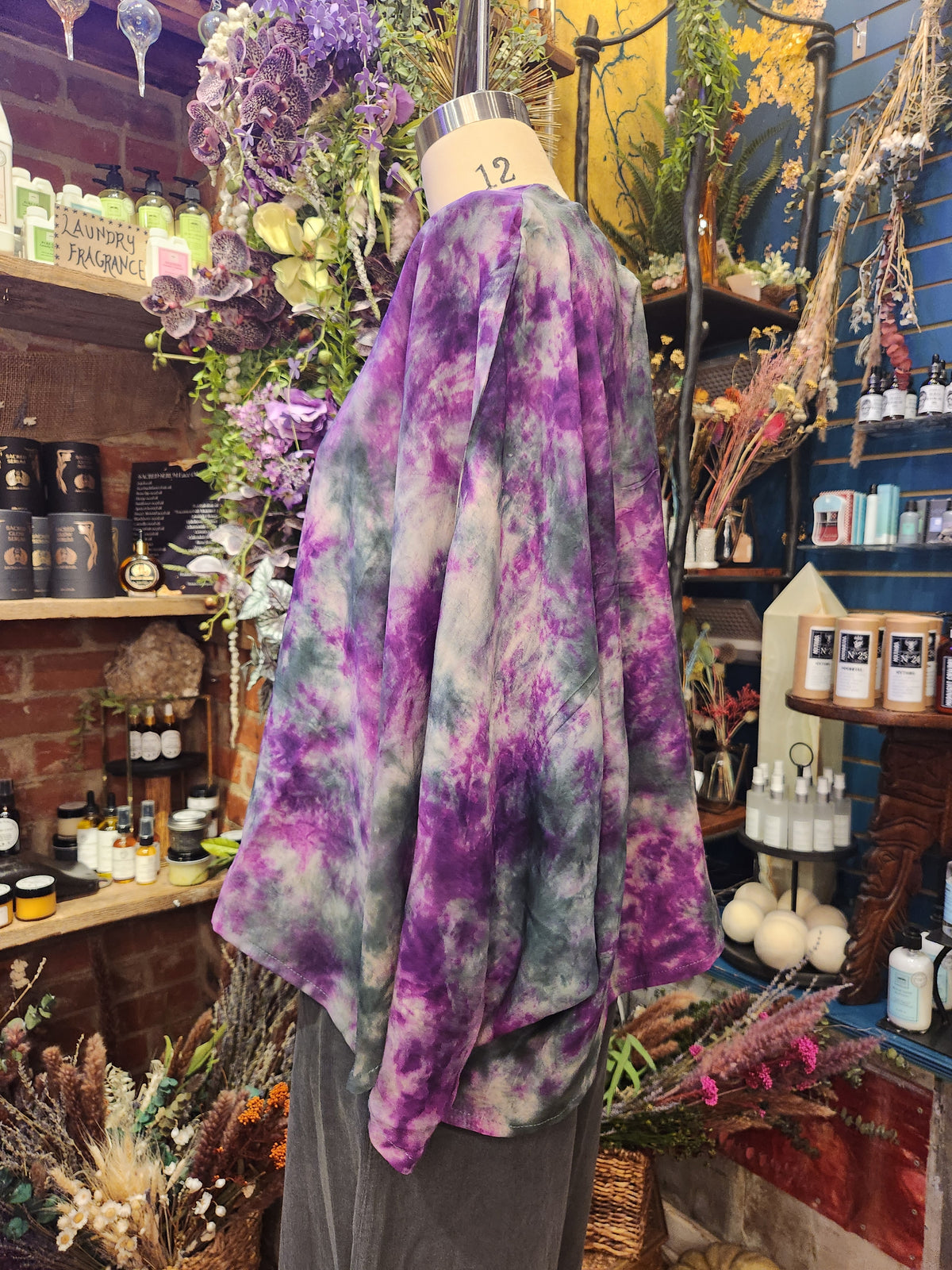 Crepe Sari Hi Lo Butterfly Top 1