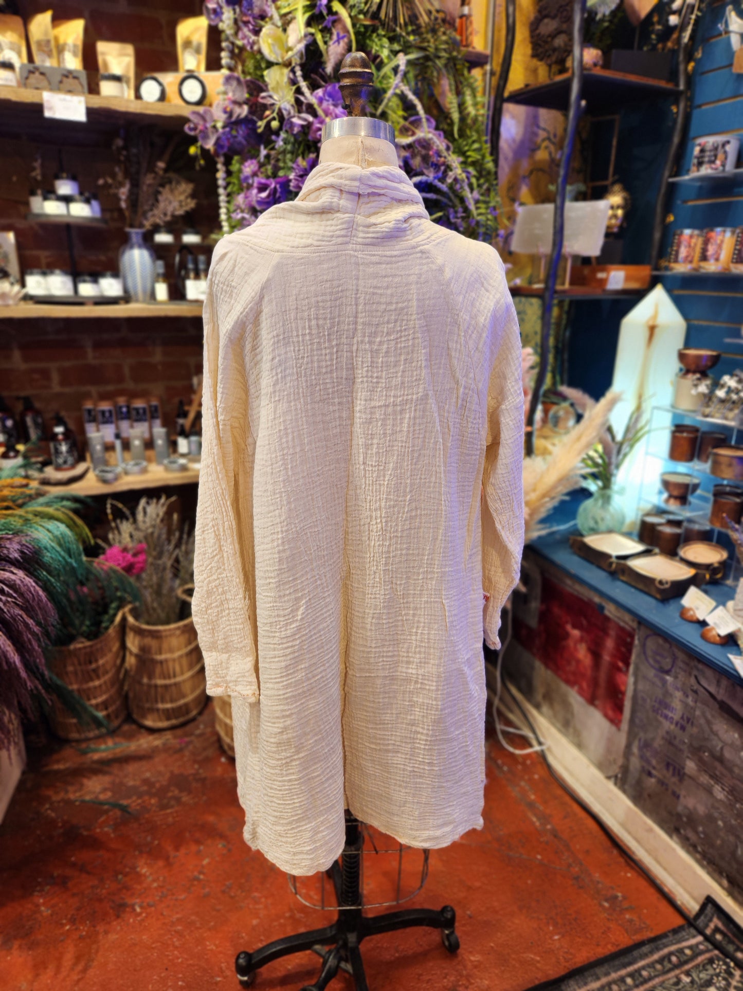 The Emily ( Duster With embroidered Pockets )