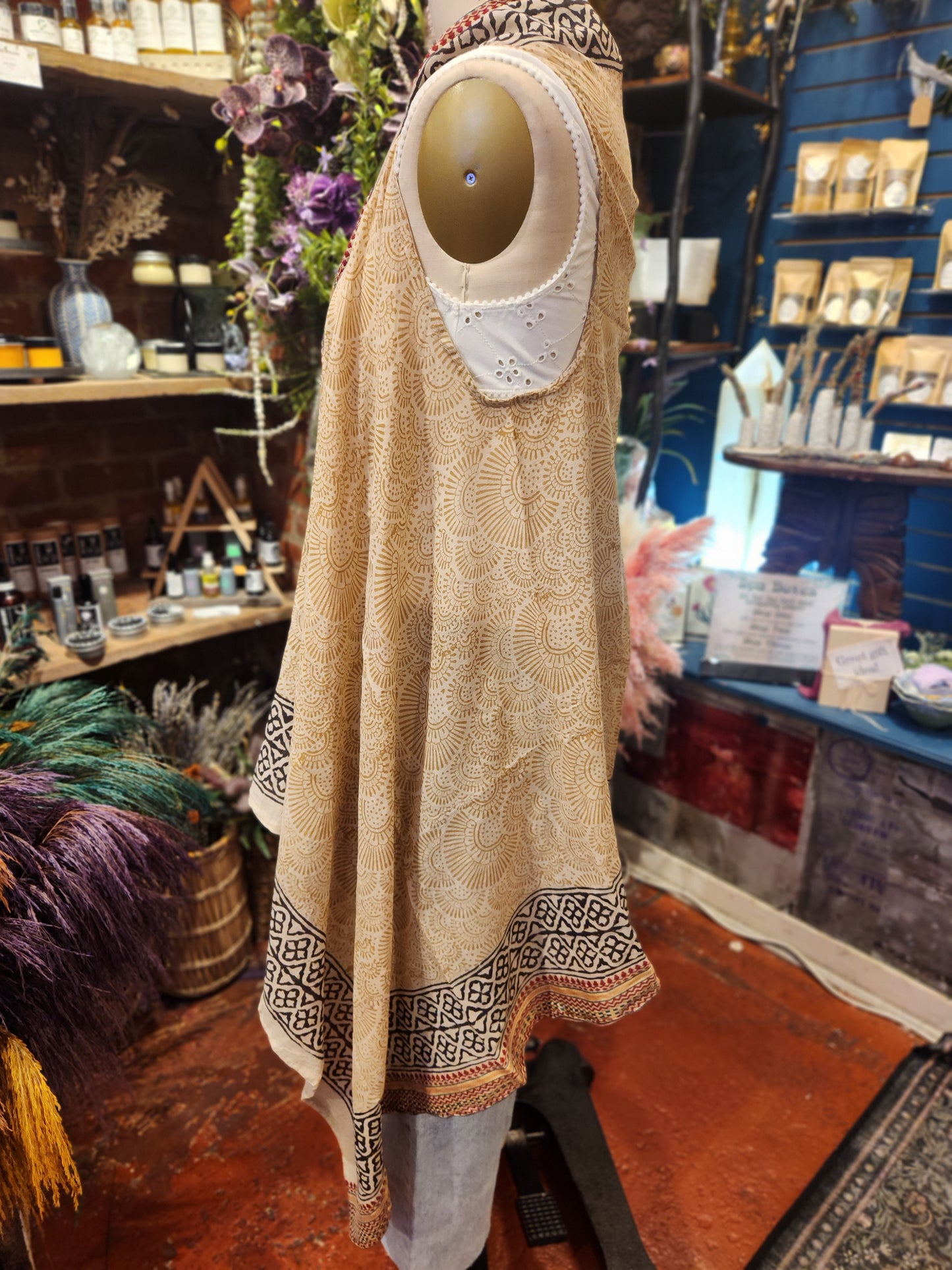 Bagru  Long Vest ( multiple colors available )