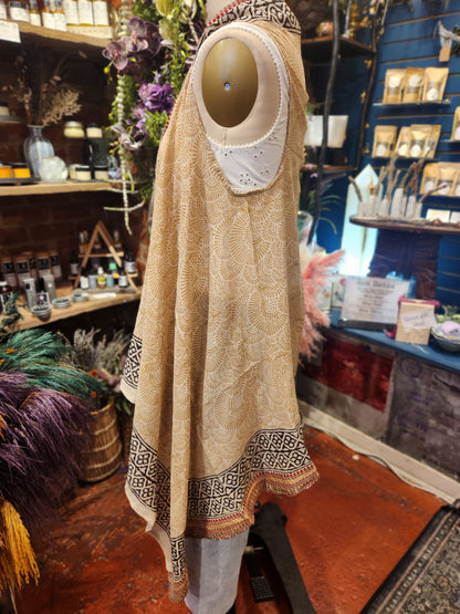 Bagru  Long Vest ( multiple colors available )