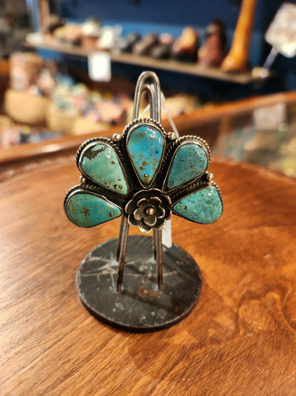 Chrysocolla Petal Ring