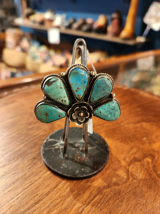 Chrysocolla Petal Ring