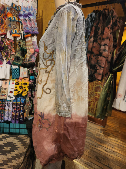 Hand Dyed 'Paperlace' Duster