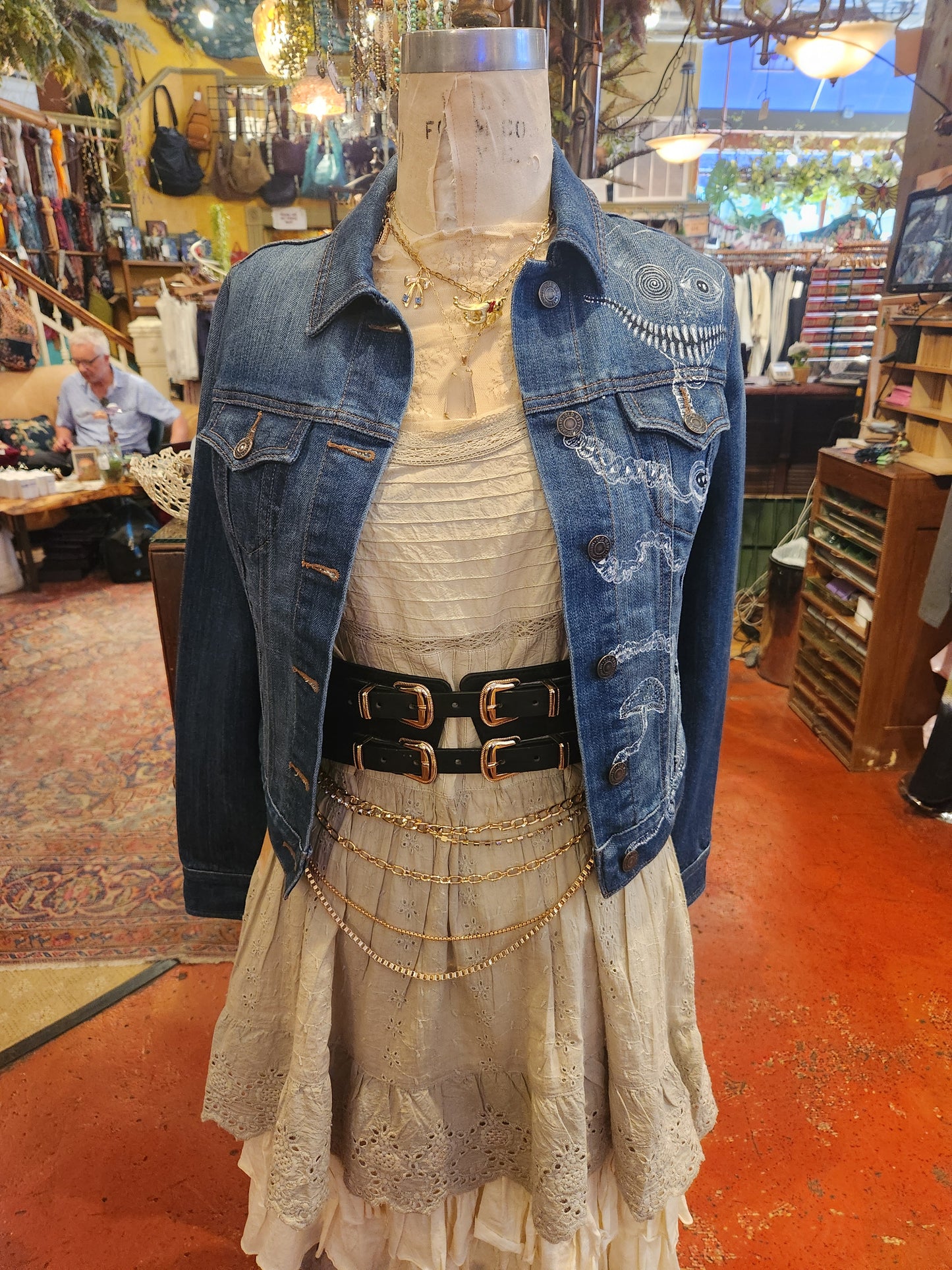 Traumatism Art Eye on You Jean Jacket