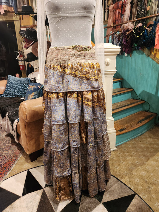 Rasgulla Sari Venus Ruffle Maxi 1125 - 119