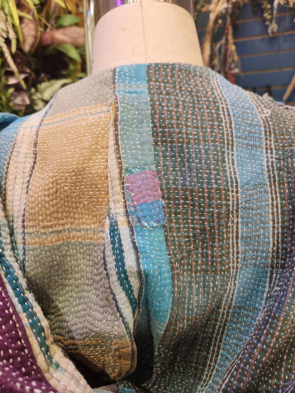 Fine Kantha Rising Sun Coat 1125 212