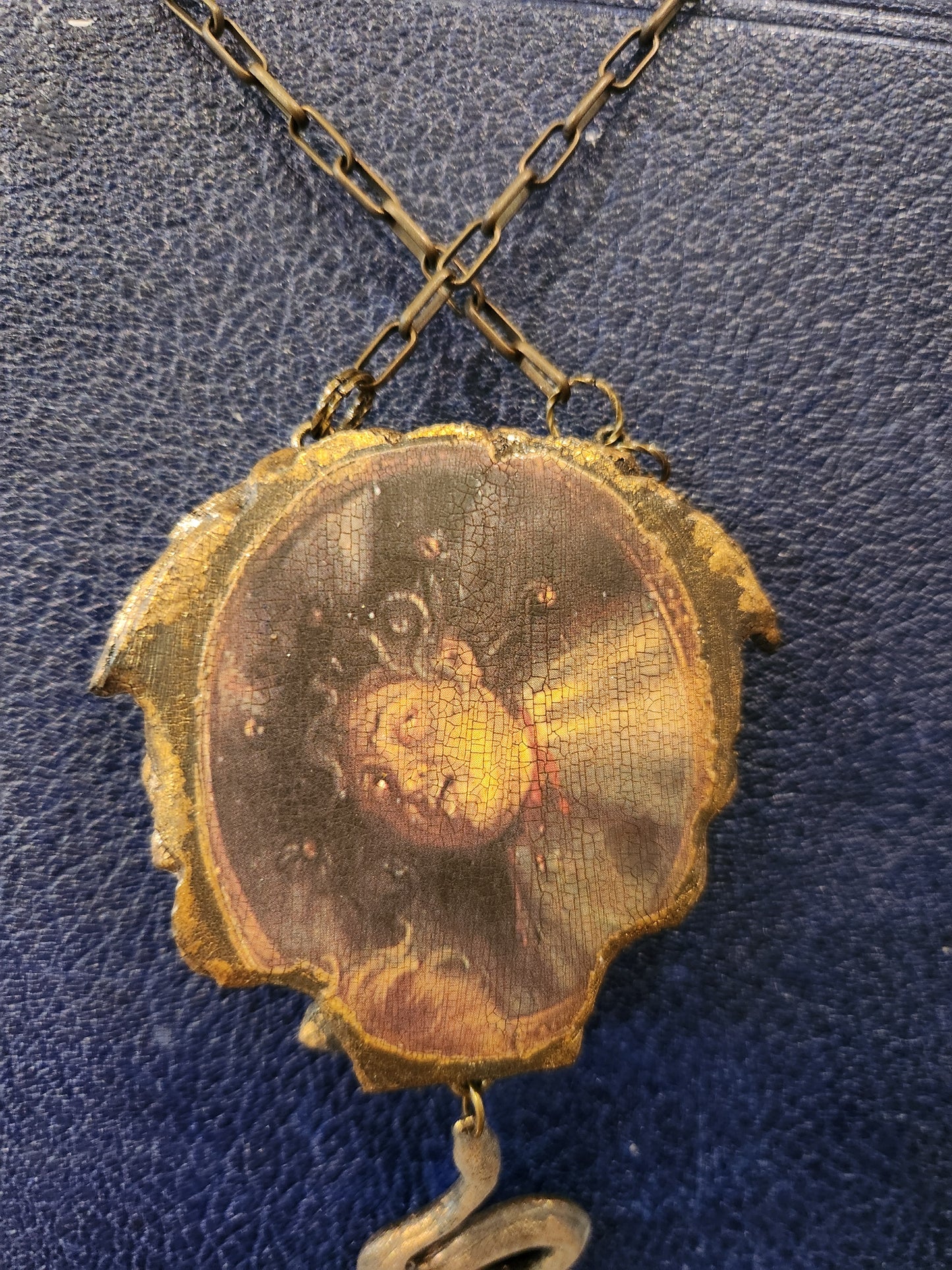 The Minerva's Shield   Handmade Medusa Necklace