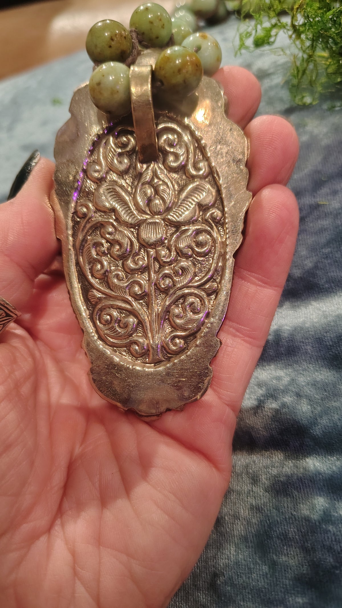 Bone Carved Pegasus Necklace