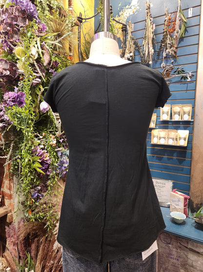 Henley Cotton Summer Top  (multiple colors available )