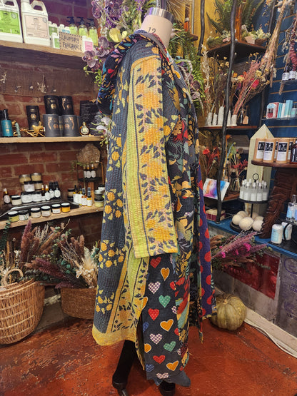 Fine Kantha Rising Sun Coat 1125 229