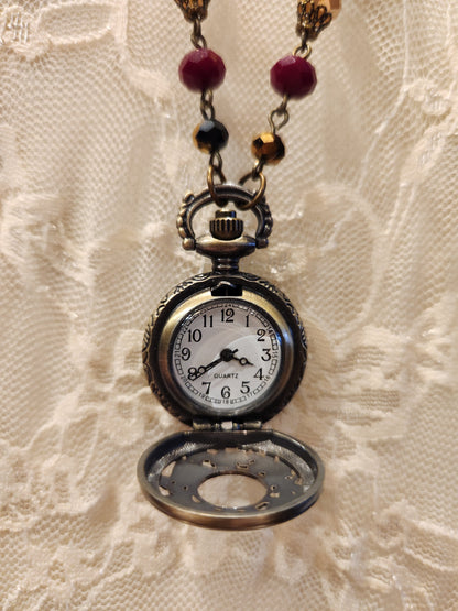 Victorian Style Pocket Watch Necklace | Sparrow Details