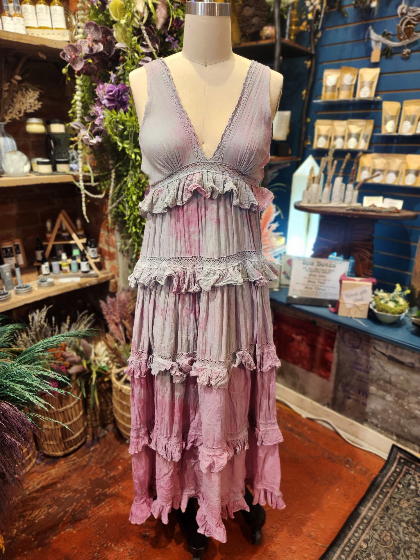 Cotton Candy Ruffle Dress