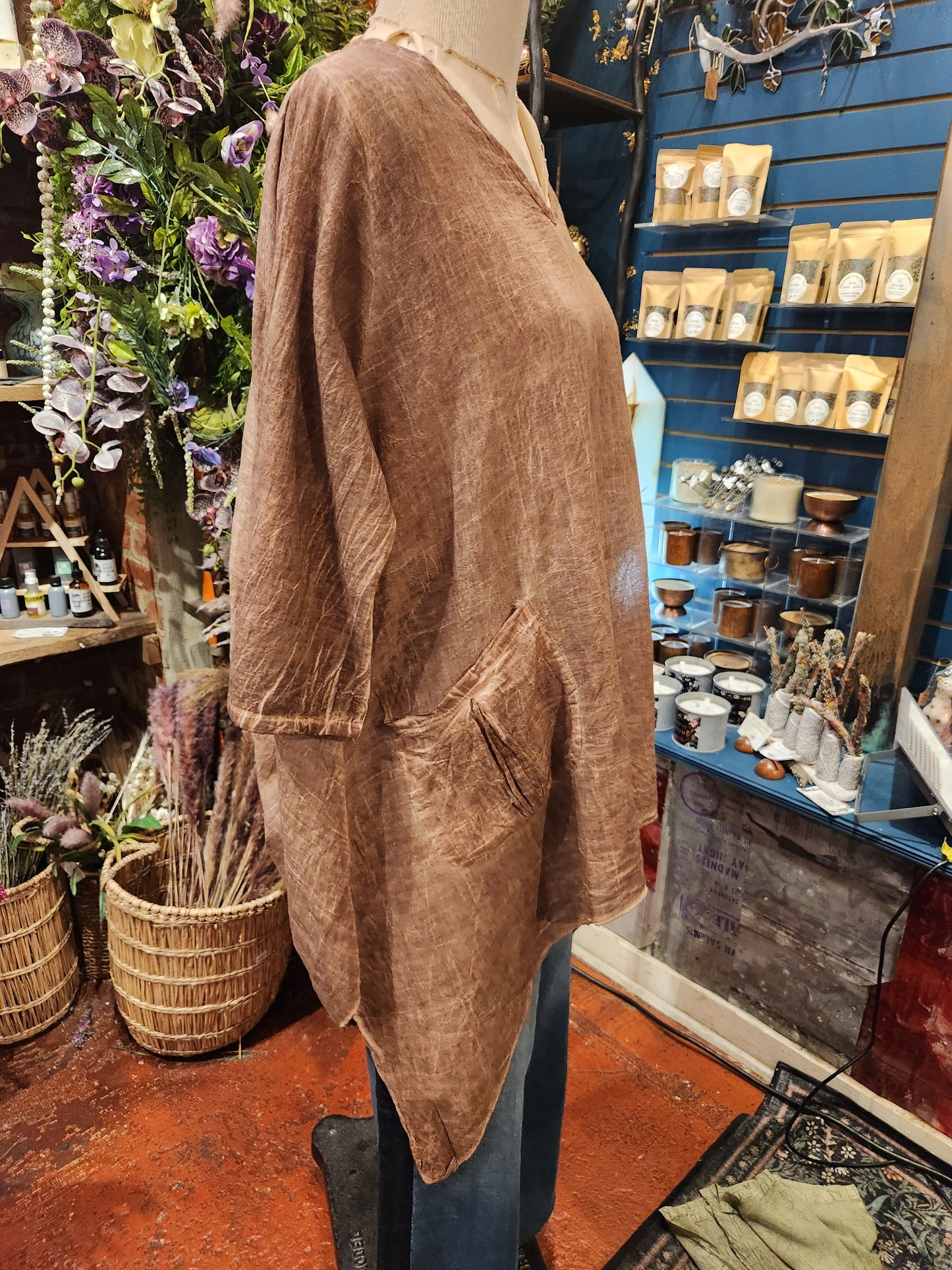From The Earth- Drape Top ( multiple colors available )
