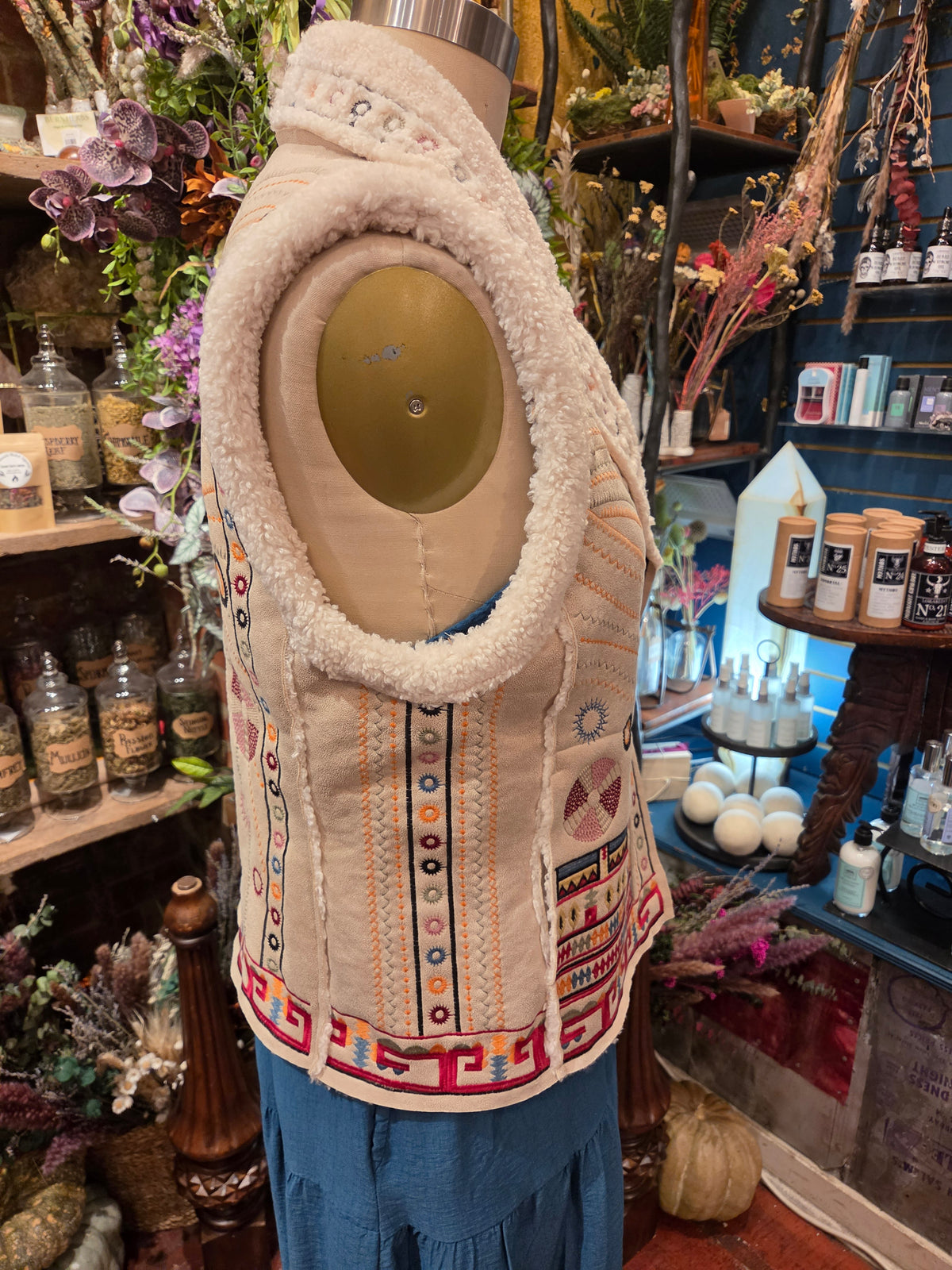 Cecilio Faux Suede Vest