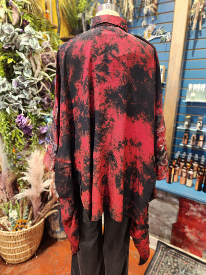 Crepe Sari Summer Nirvana Button Down