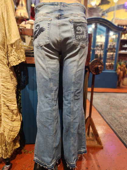 Circus Cats Free People Flare Jean - Vaylmith