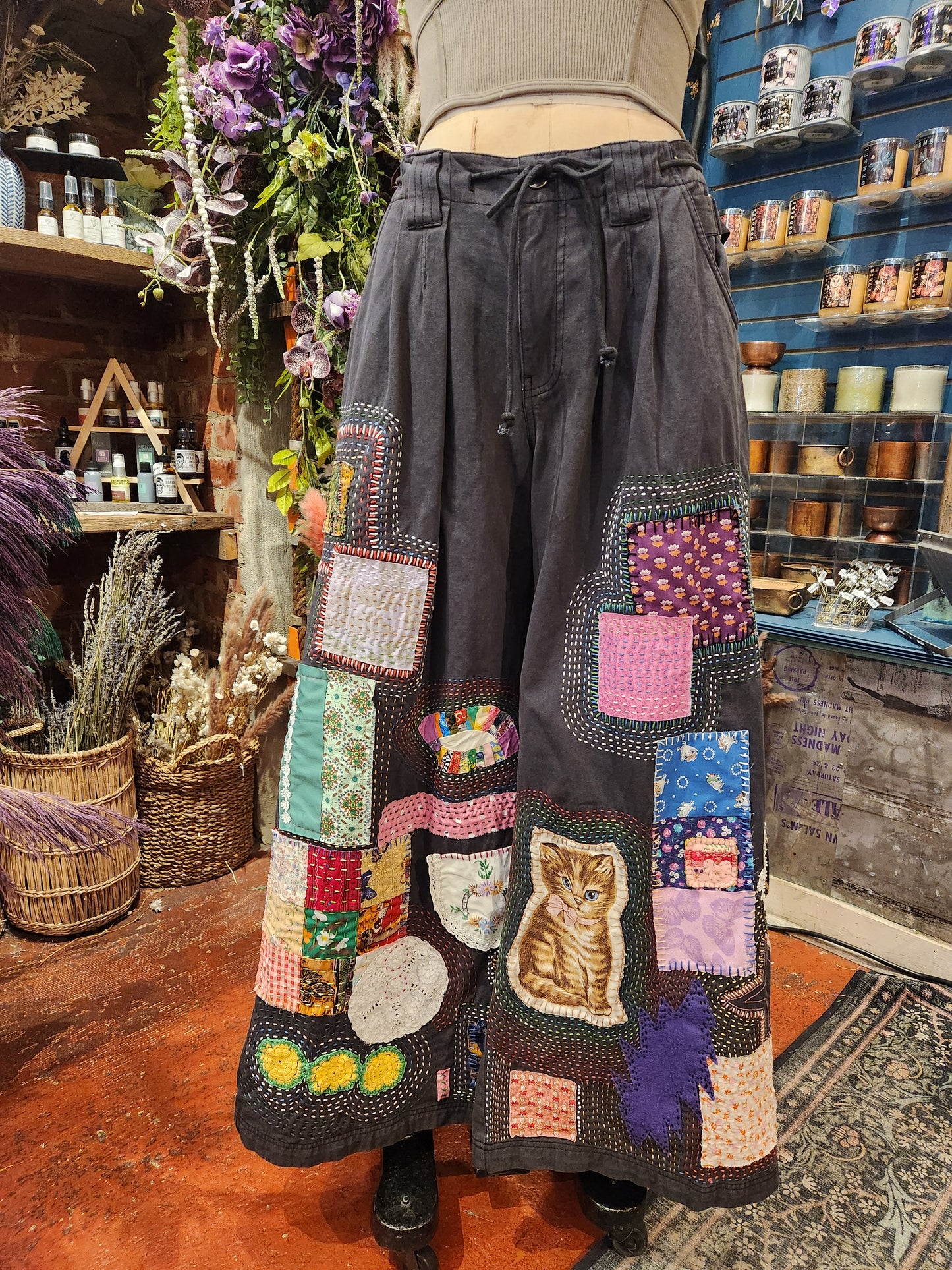 Kitten Paradise Free People Wide-Leg Chino Trousers - Tori Radday*
