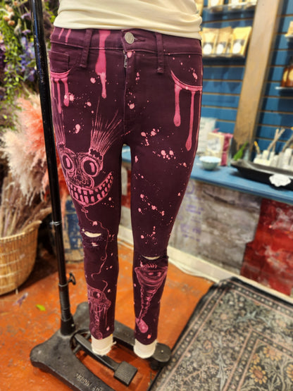 Traumatism Art Drippy Skinny Jean