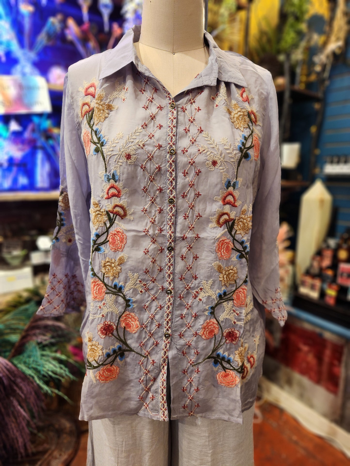 Passionate About Florals- Button Down