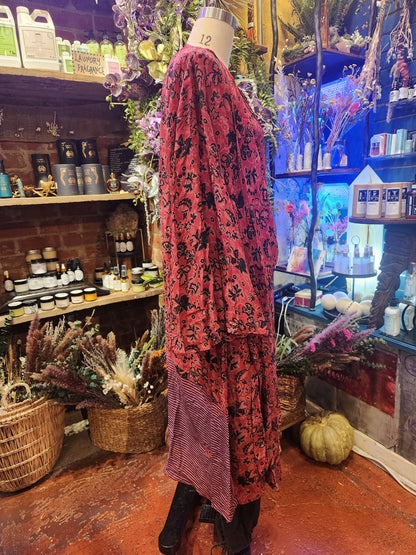 Crepe Sari Spellbound Kimono 0926 010