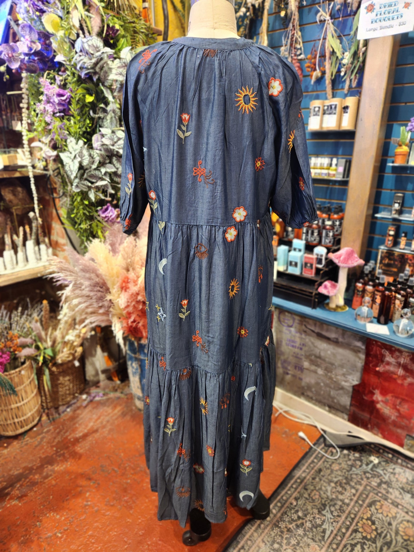 Seize the Symbols Denim Dress