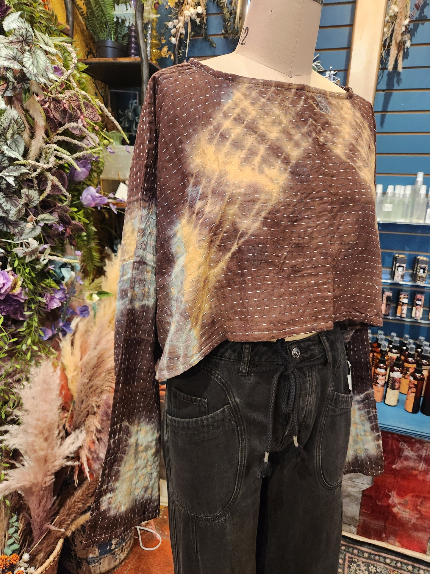 Pareo Kantha Abundance Crop Top