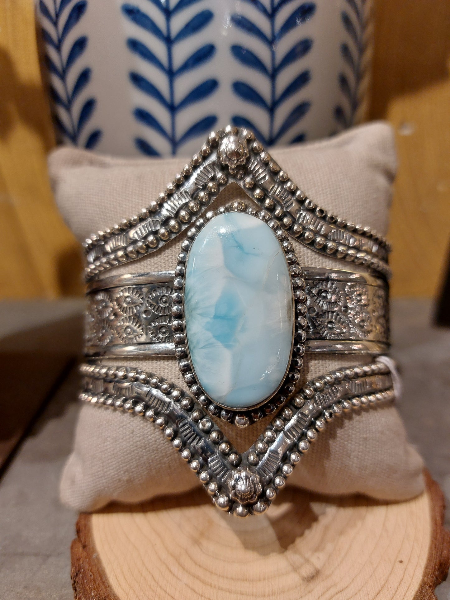 #56 Larimar Silver Cuff*