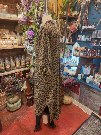 Saga Animal Print Shirt Dress