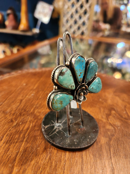 Chrysocolla Petal Ring