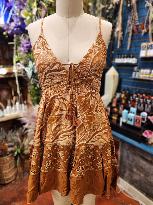 Short Boho Sequin  Dress