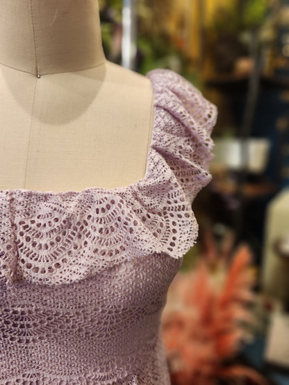 Grape Icee Crochet Dress