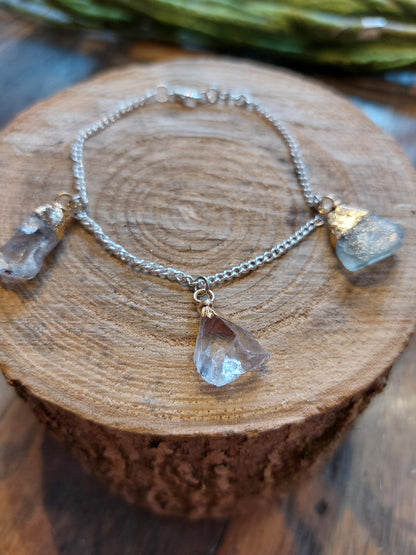 Three Quartz Crystal Bracelet *IV96