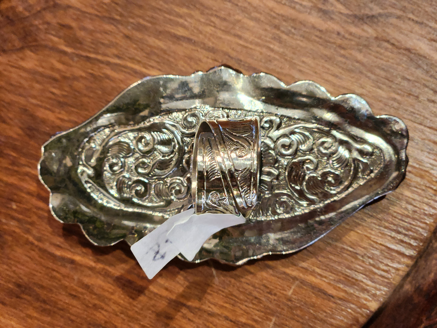 Carved Bone Buddha Ring