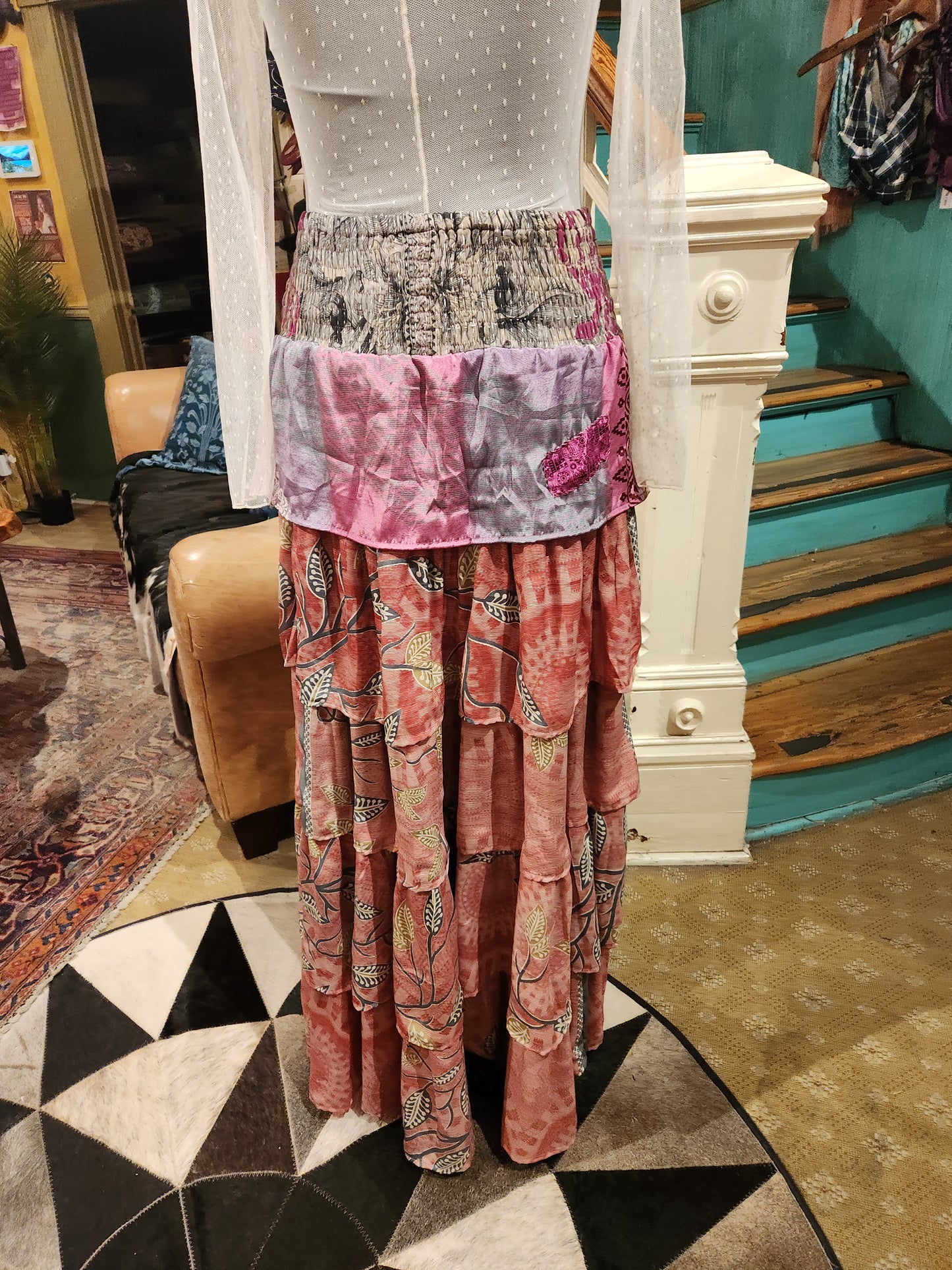 Rasgulla Sari Venus Ruffle Maxi 1125 - 002