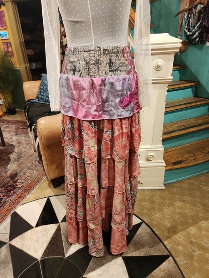 Rasgulla Sari Venus Ruffle Maxi 1125 - 002