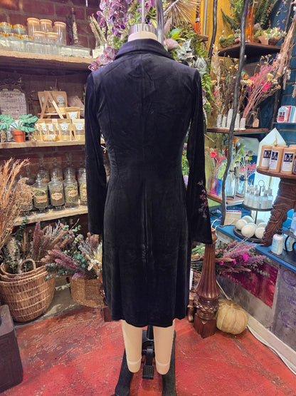 Velour Knit Shirt Dress