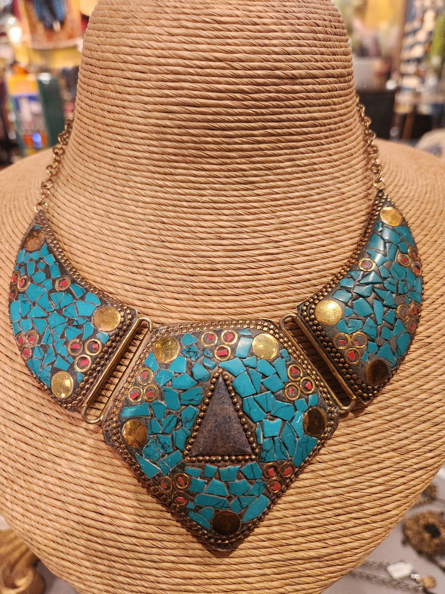 Turquoise Collar Statement Necklace