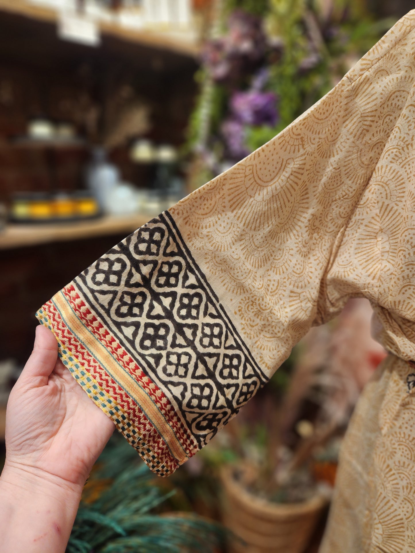 Bagru  Long Robe ( multiple colors available )