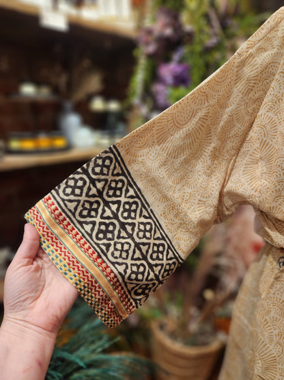 Bagru  Long Robe ( multiple colors available )